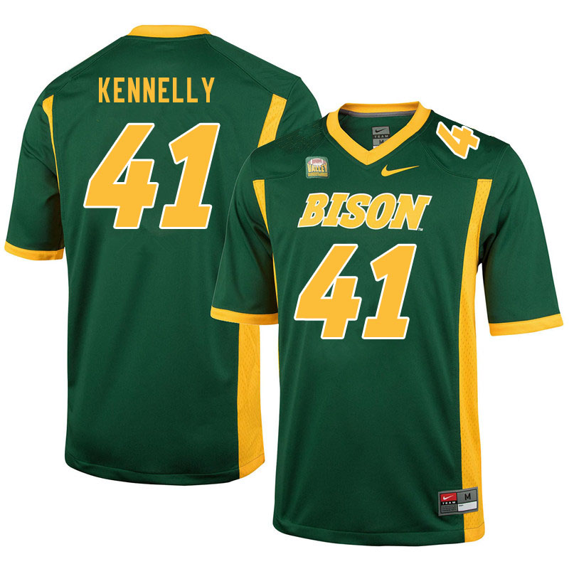 Men #41 Ross Kennelly North Dakota State Bison College Football Jerseys Sale-Green